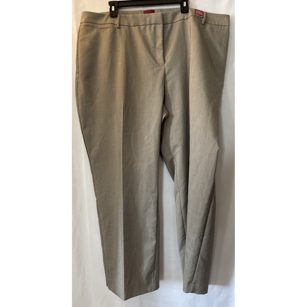 212 Collection Curvy Fit Secretly Slimming Woman 24W Short Gray Pants NWT‎